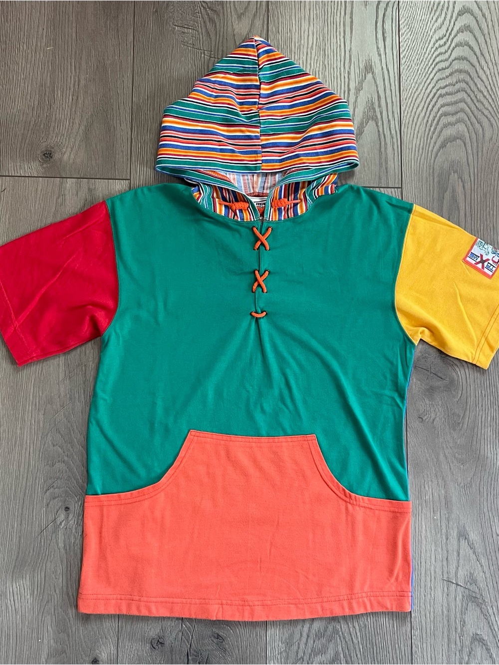 Vintage French Toast Extreme Sports Colors Boys 12 Colorblock Hooded Shirt